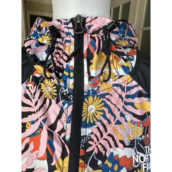 The North Face Women's Hydrenalite Floral Print Hooded Windbreaker Jacket L - Picture 8 of 14